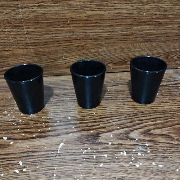 Set of 3 of Jack Daniels Shot Glasses Black Whiskey Shooters - Picture 5 of 5